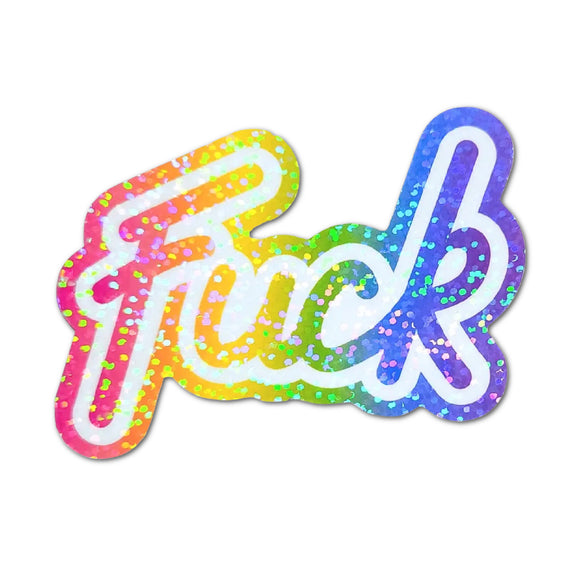 Holographic FUCK Sticker